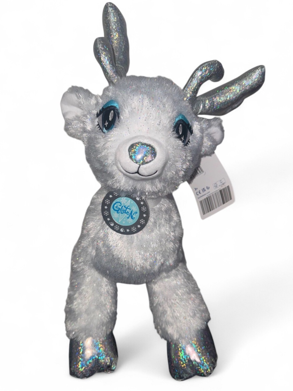 Build-A-Bear Silver Sparkle Reindeer Plush